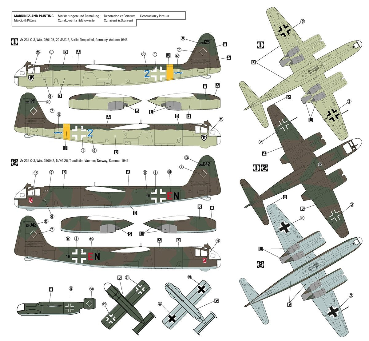 Hobby 2000 72051 Arado Ar 234 C-3 w/ Ar E381 Julia – DRAGON + CARTOGRAF 1/72 – image 3