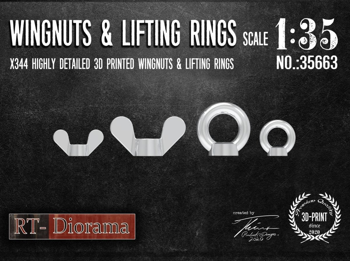 RT-Diorama 35663 Wingnuts &amp; Lifting Rings 1/35