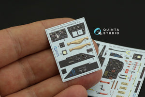 Quinta Studio QD32074 Me 262B1a/U-1 3D-Printed &amp;amp; colored Interior on decal paper (Revell) 1/32 – Bild 10