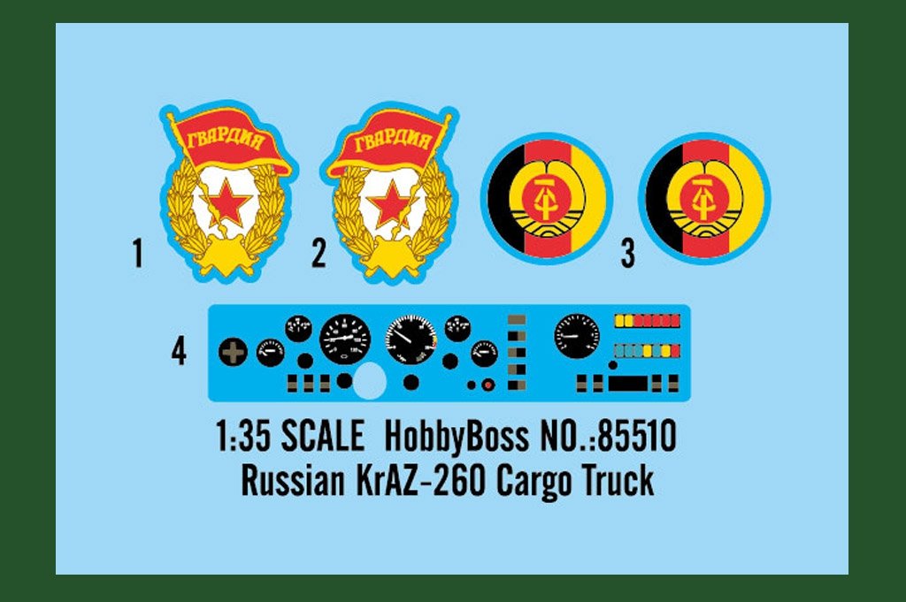 Hobby Boss 85510 Russian KrAZ-260 Cargo Truck 1/35 – immagine 9