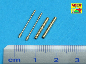 Aber 35L-082 Set of 2 standard barrels for US aircraft machine guns cal .50 Browning ANM2 A4 with one part muzzle (1/35) – immagine 2