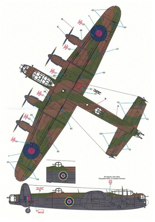 Techmod 72166 Avro Lancaster B Mk. I 1/72 – obrázek 4