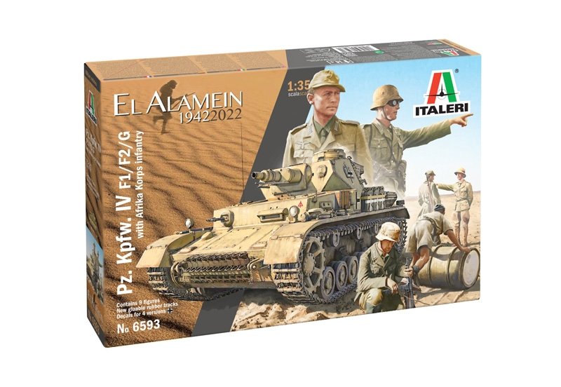 Italeri 6593 Pz.Kpfw.IV F1/F2/G With Afrika Korps Infantry 1/35 – image 2
