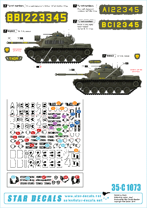 Star Decals 35-C1073 M48A3 Early model 1/35 – zdjęcie 2