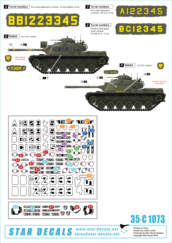 Star Decals 35-C1073 M48A3 Early model 1/35 – zdjęcie 2