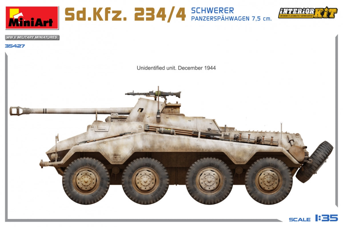 MiniArt 35427 Sd.Kfz. 234/4 SCHWERER PANZERSPÄHWAGEN 7.5 cm. INTERIOR KIT 1/35 – image 10