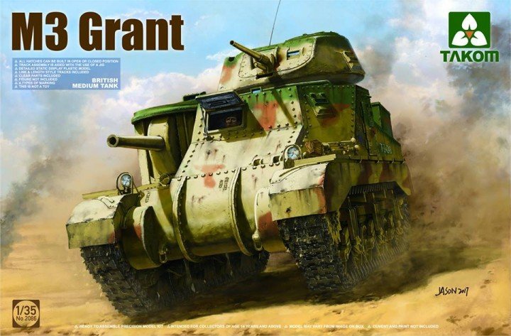 Takom 2086 British M3 Medium tank "General Grant" 1/35