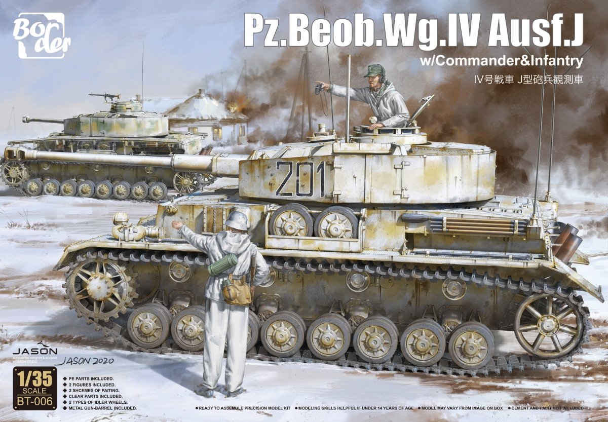 Border Model BT-006 Pz.Beob.According to IV Ausf. J w/Commander&amp;amp;Infantry 1/35