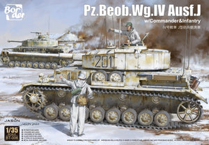 Border Model BT-006 Pz.Beob.According to IV Ausf. J w/Commander&amp;amp;Infantry 1/35