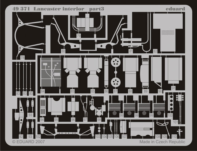 Eduard 49371 Lancaster interior 1/48 Tamiya – Bild 4