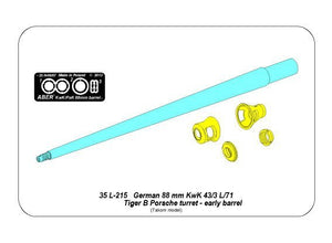 Aber 35L-214 Barrel for German 8,8cm Kw.K 43 (L/71) gun used on Tiger B Porsche turret-early 1/35 – Bild 6