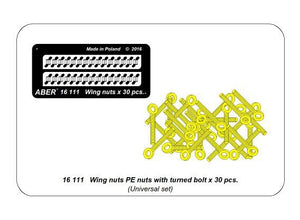 Aber 16111 Wing nuts PE nuts with turned bolt x 30 pcs. 1/16 – image 10