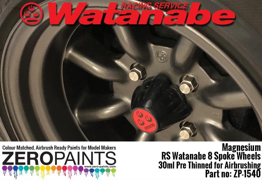 Zero Paints ZP-1540 Magnesium Paint for RS Watanabe 8 Spoke Wheels 30ml – image 2