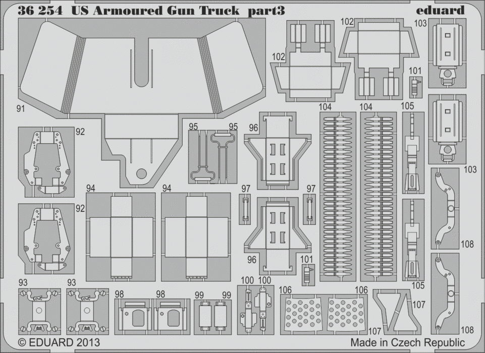 Eduard 36254 US Armored Gun Truck ITALERI 1/35 – image 3
