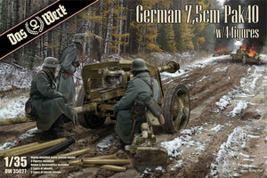 Das Werk DW35027 German 7.5cm Pak40 with 4 Figures 1/35