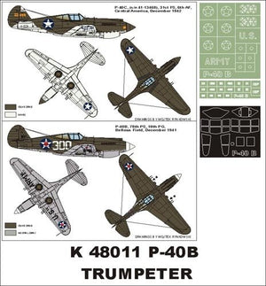 Montex K48011 P-40B (USAAF) 1/48