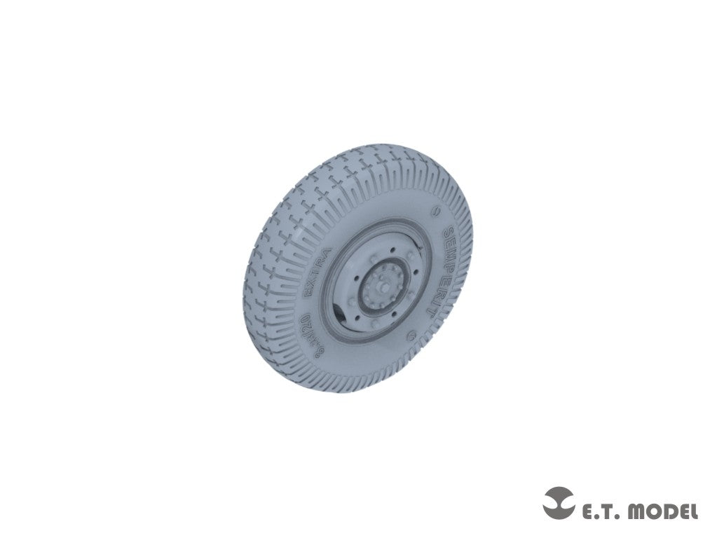 ET Model P35-105 WWII German Sd.Kfz.234 Large Diameter Weighted Wheels Type.5 1/35 – Bild 4