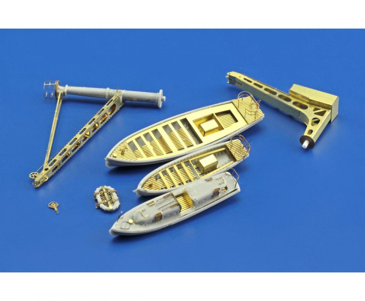 Eduard 53140 USS CV-5 Yorktown part 1 cranes &amp;amp; life boats MERIT 1/350 – image 3