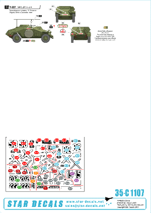 Star Decals 35-C1107 Axis &amp;amp; Eastern European Tank Mix 1 1/35 – immagine 2