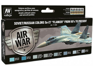 Vallejo 71602 Soviet / Russian Colors Su-27 &amp;quot;Flanker&amp;quot; from 80 s to Present 8x17 ml