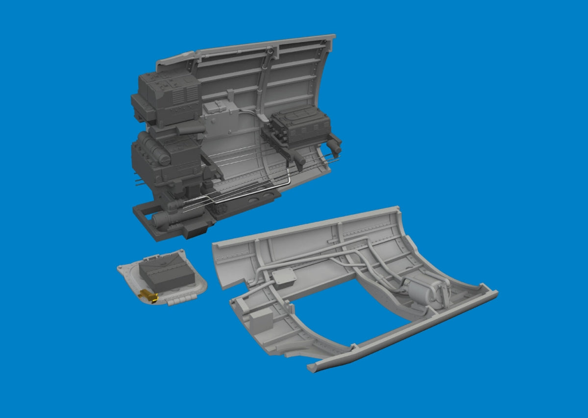 Eduard 6481133 P-40N radio compartment PRINT EDUARD 1/48