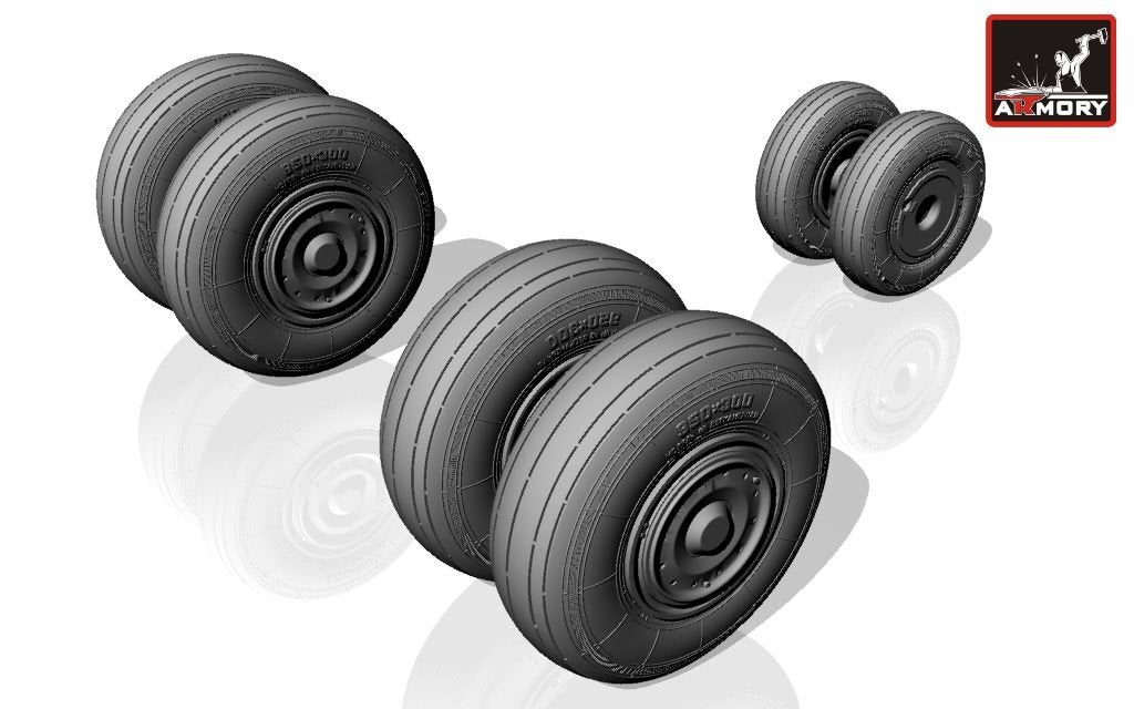 Armory Models AW48018 Sukhoj Su-24 Fencer wheels, late 1/48 – image 5