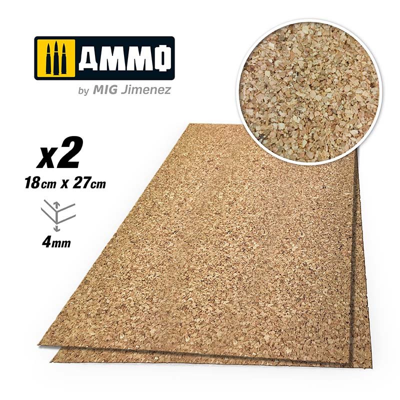 Munitions Mig Jimenez 8841 Create Cork Grain moyen 2x 4 mm