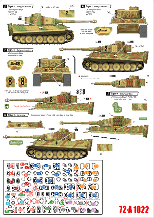 Star Decals 72-A1022 German tanks in Italy # 2. Tigers. 1/72 – image 2