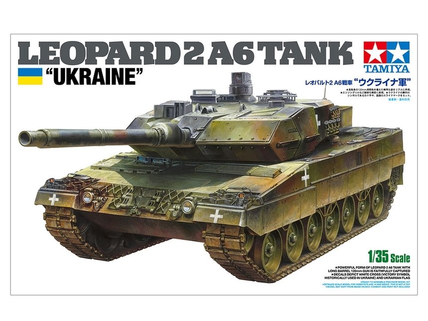 Tamiya 25207 Char Leopard 2A6 « Ukraine » 1/35
