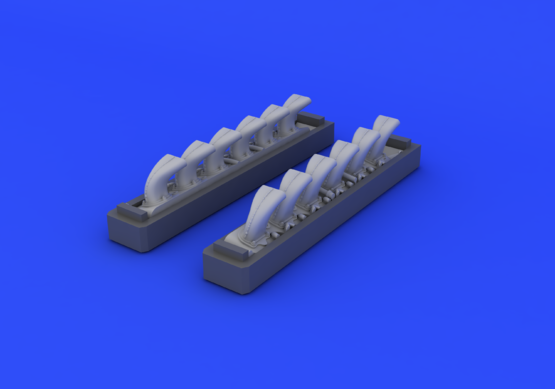 Eduard 648247 Bf 109G exhaust stacks 1/48 EDUARD – image 3