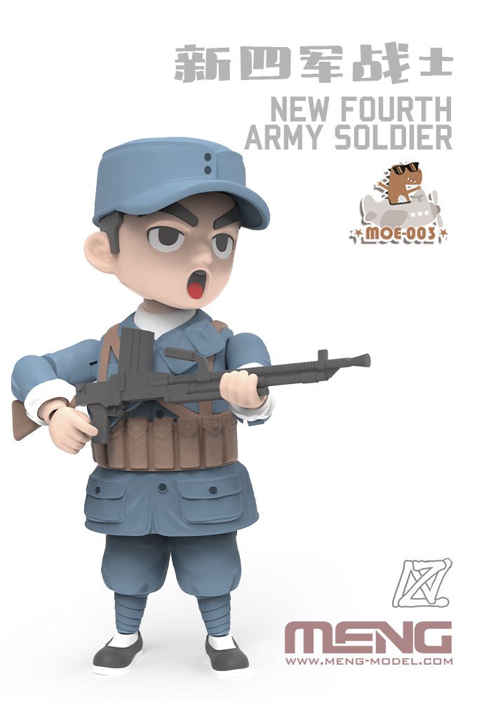 Meng Model MOE-003 New Fourth Army Soldier 100mm – obrázek 5