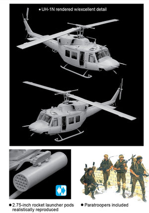 Dragon 3543 Modern AFV Series Israeli Anafa Helicopter w/Paratroopers 1/35 – image 2