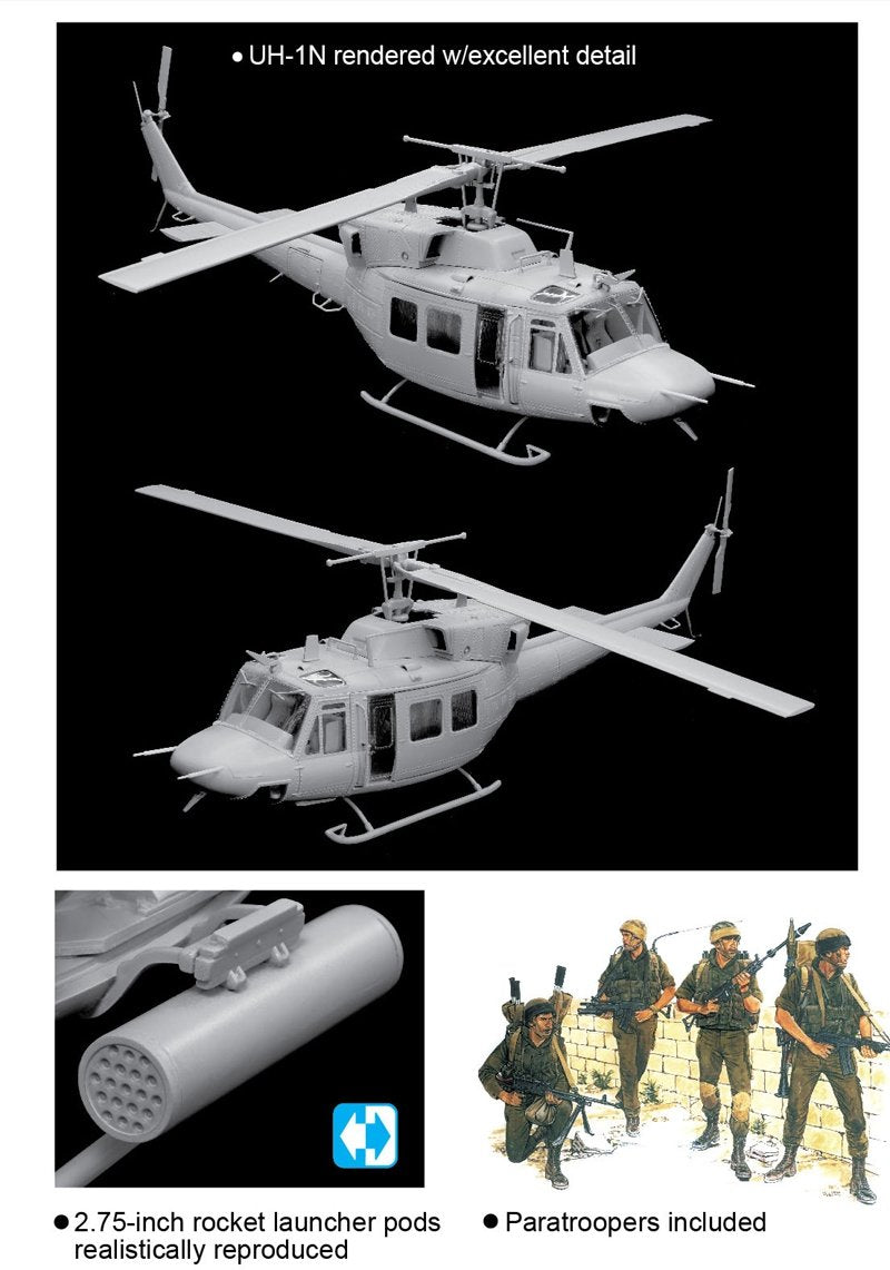 Dragon 3543 Modern AFV Series Israeli Anafa Helicopter w/Paratroopers 1/35 – image 2