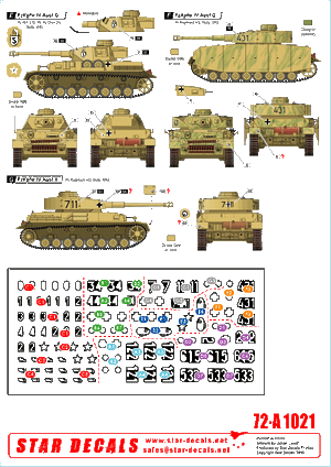 Star Decals 72-A1021 German tanks in Italy # 1. Sicilly 1943 1/72 – image 2