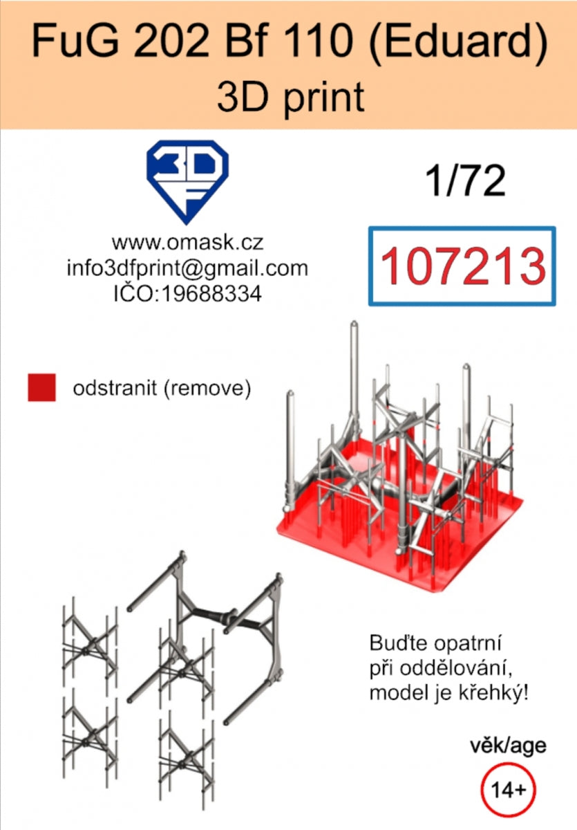 Omask 107213 FuG 202 pro Bf 110 (Eduard) 3D print 1/72 – image 2