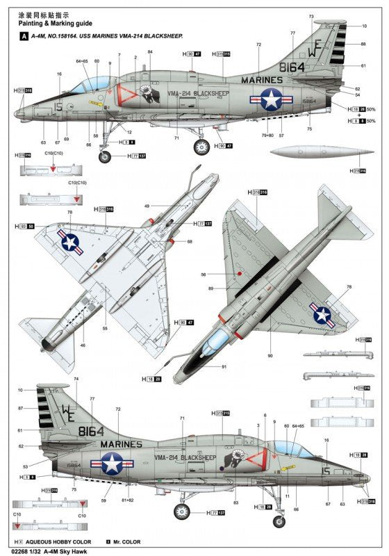 Trumpeter 02268 A-4M Skyhawk 1/32 – imagen 3