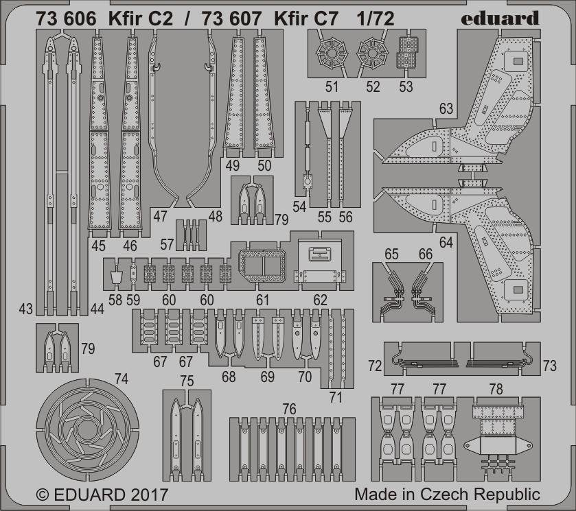 Eduard 73606 Kfir C2 AMK 1/72 – immagine 2