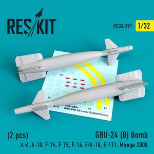 RESKIT RS32-0291 GBU-24B BOMBS (2PCS) 1/32