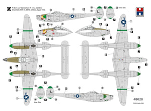 Hobby 2000 48028 P-38L Lightning 80th Fighter Squadron (ACADEMY+ CARTOGRAF + MASKS) 1/48 – image 2