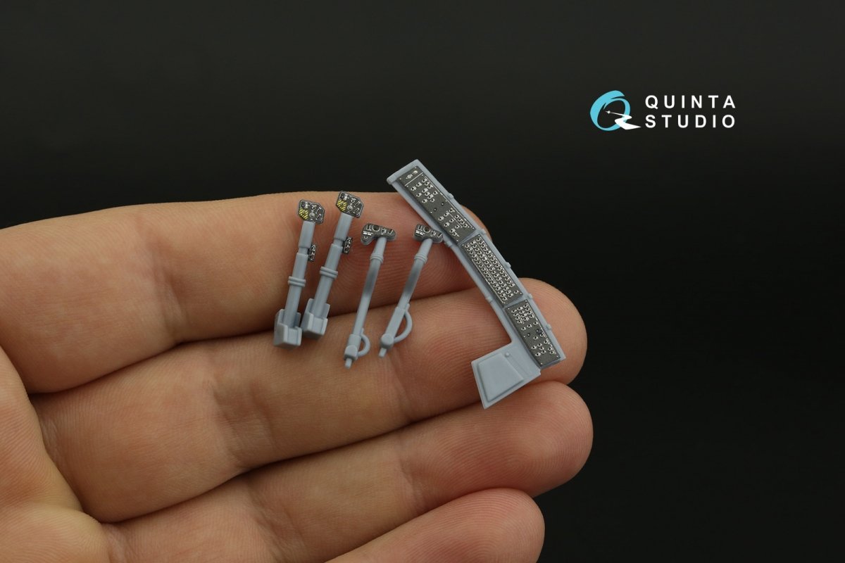 Quinta Studio QDS-35090 AH-64A 3D-Printed &amp;amp; colored Interior on decal paper (Academy) (Small version) 1/35 – Bild 6
