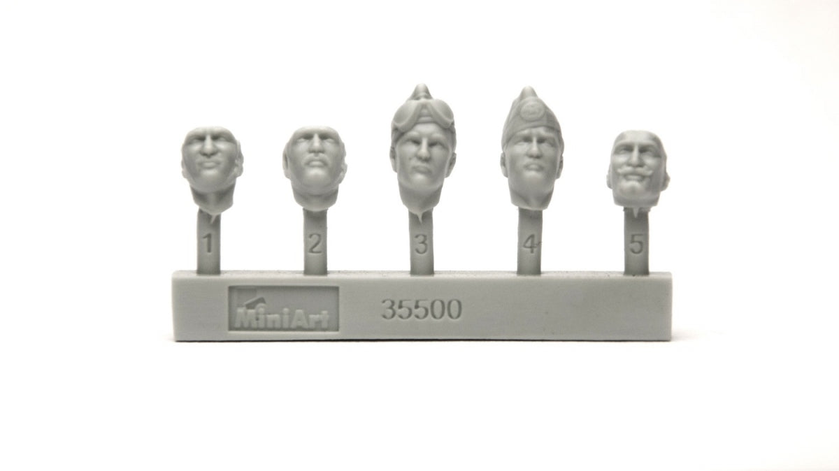 MiniArt 35500 Italian Tank Crew. Resin Heads 1/35 – image 5