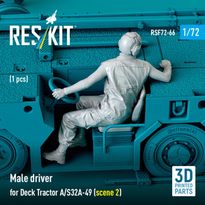 RESKIT RSF72-0066 Male driver for Deck Tractor A/S32A-49 (scene 2) (1 pcs) (3D Printed) 1/72 – image 2