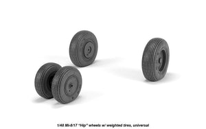 Armory Models AW48038 Mil Mi-8/17 Hip wheels w/ weighted tires 1/48 – image 2