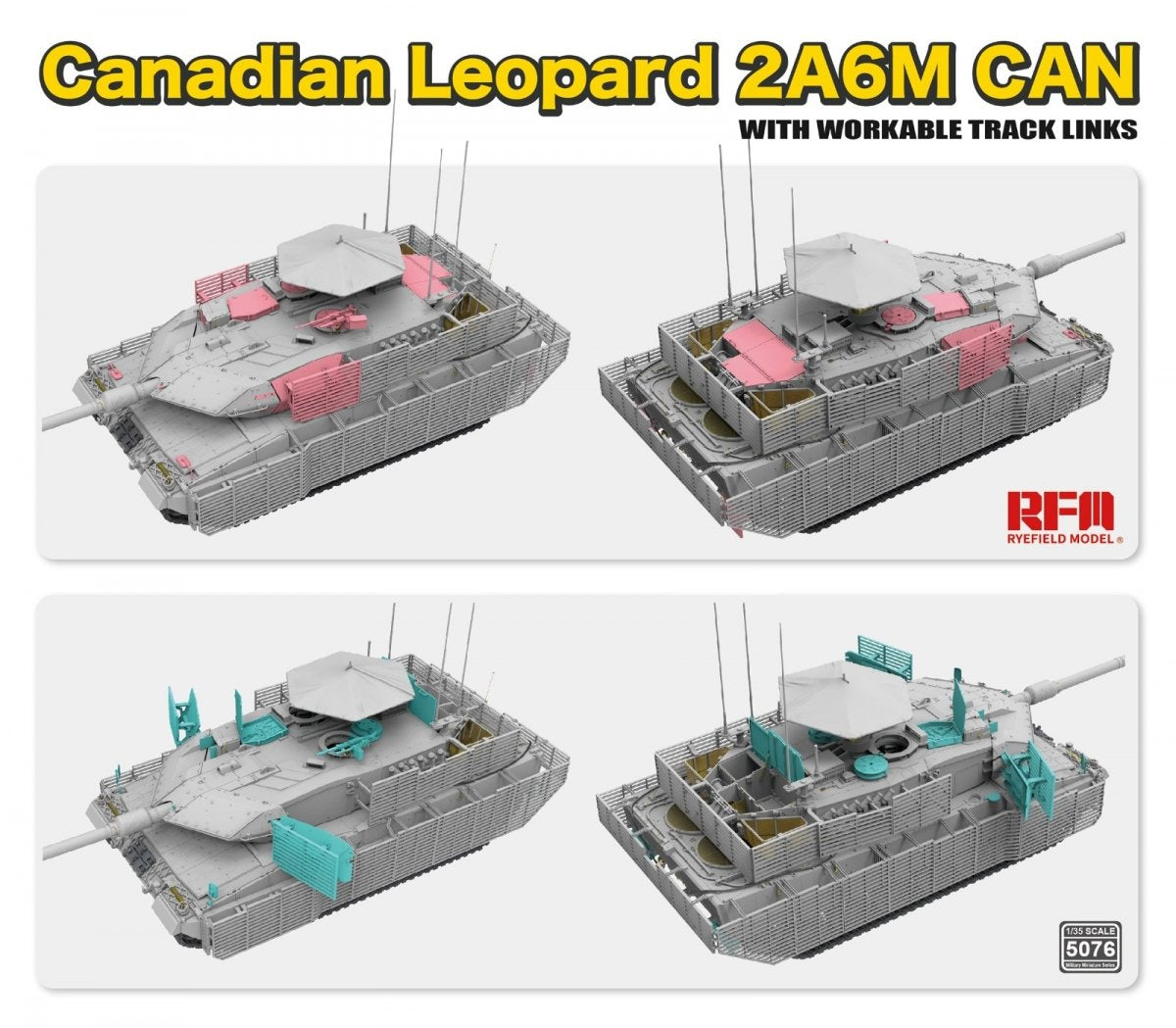 Rye Field Model 5076 Canadian Leopard 2A6M CAN 1/35 – imagen 4