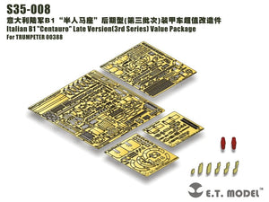 ET Model S35-008 Italian B1 &amp;quot;Centauro&amp;quot; Late Version(3rd Series) Value Package For TRUMPETER 00388 1/35 – image 7