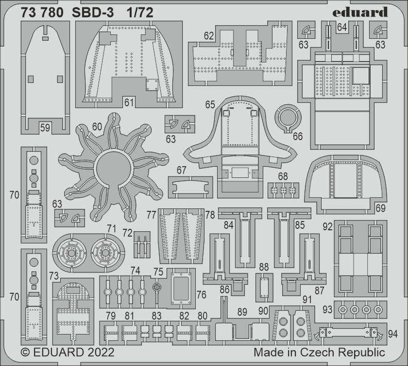 Eduard 73780 SBD-3 FLYHAWK 1/72 – image 2