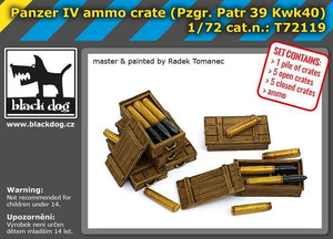 Caisse de munitions Black Dog T72119 Panzer IV 1/72 – image 2