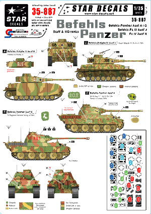 Star Decals 35-887 Befehl-Panzer mix 1/35