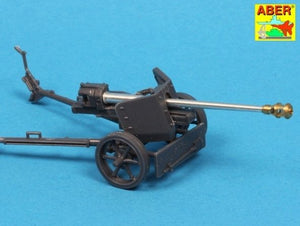 Aber 72L-56 German 75mm gun barrel for PaK40 with late muzzle brake 1/72 – image 4