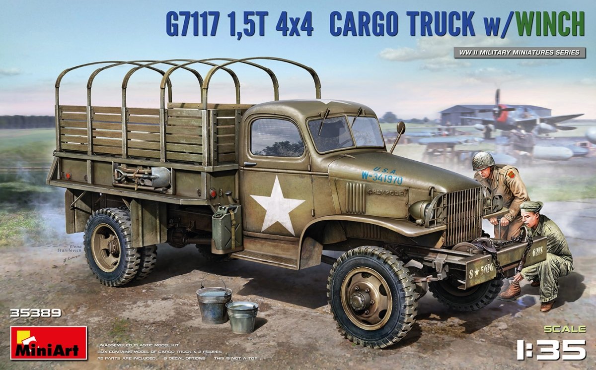 MiniArt 35389 G7117 Camion cargo 4x4 1,5T avec treuil 1/35 